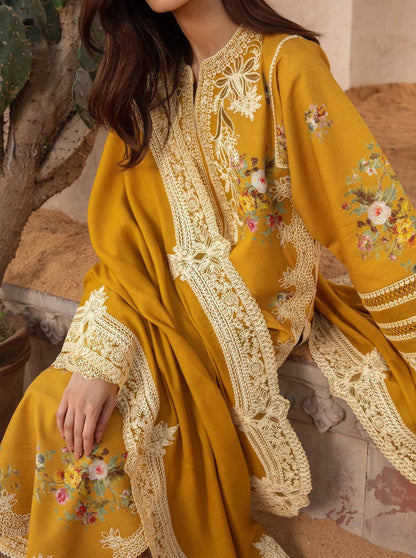 Grace S679-Embroidered 3PC Lawn dress with Embroidered chiffon dupatta.