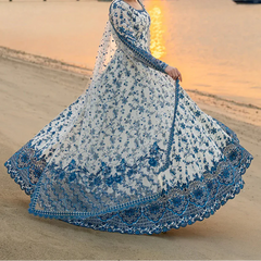 Grace Z-(S1493) - Stitched Embroidered 3pc Lawn Dress With Printed Lawn Dupatta.