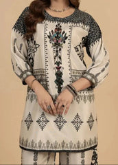 Grace W953- Digital Printed 2pc Karandi Dress.
