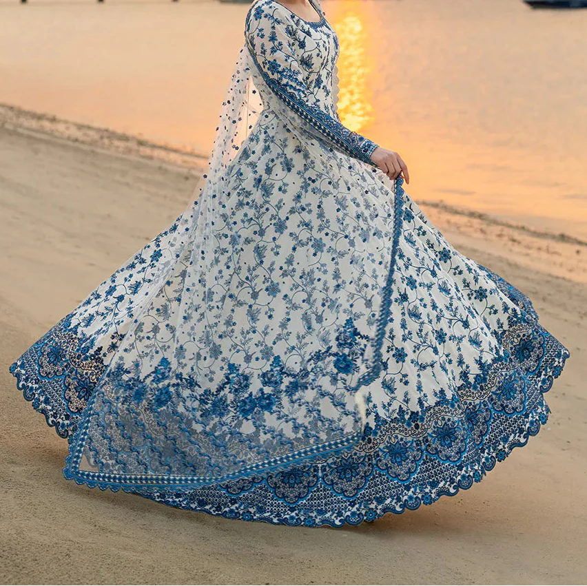 Grace S1493-Embroidered 3pc Lawn Dress With Printed Lawn Dupatta.