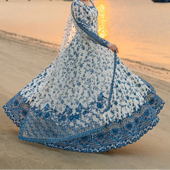 Grace S1493-Embroidered 3pc Lawn Dress With Printed Lawn Dupatta.