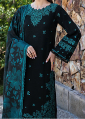 Grace S1296-Embroidered 3pc Lawn Dress With Printed Lawn Dupatta.