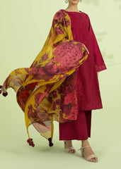 Grace W664-Embroidered 3pc Linen Dress with Printed Munar Dupatta.