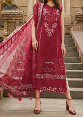 Grace S644-Embroidered 3pc chickan lawn dress with Embroidered Chiffon dupatta.