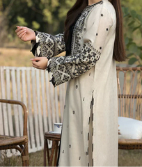 Grace S1475-Embroidered 3pc Lawn Dress With Dyed Chiffon Dupatta.