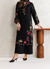 Grace Z-(S1463) - Stitched Embroidered 3pc CHIKANKARI Lawn Dress With Printed Lawn Dupatta.