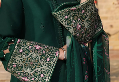 Grace S1230-Embroidered 3pc CHIKANKARI Lawn Dress With Printed Munar Dupatta.