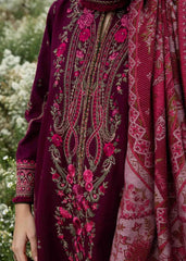 Grace W1001-Embroidered 3pc Marina Dress With Printed Shawl.