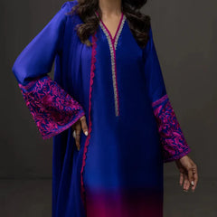 Grace W734 - Digital Printed 3pc Silk dress With Digital Printed Silk dupatta.