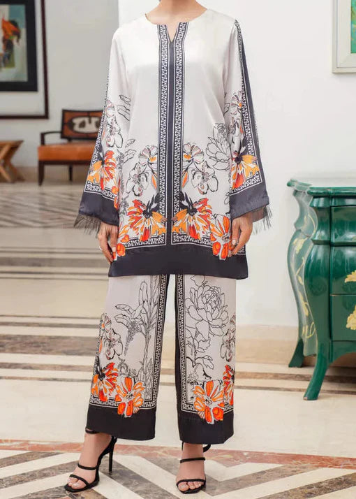 Grace W951- Digital Printed 2pc Karandi Dress.