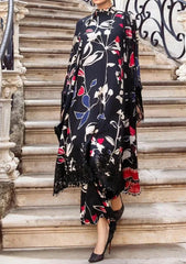 Grace S646-Printed 3pc Lawn dress with Printed silk dupatta.