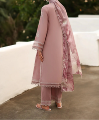 Grace S1447-Embroidered 3pc Lawn Dress With Printed Lawn Dupatta.