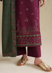 Grace S1342-Embroidered 3pc Lawn Dress With Printed Lawn Dupatta.