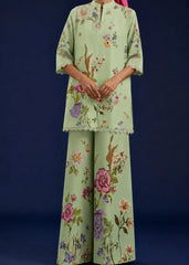 Grace Z-(W1063) - Stitched Digital Printed 2pc Silk Dress.