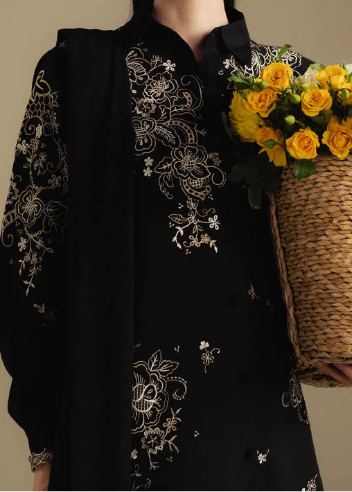 Grace W929-Embroidered 3pc Marina Dress With Embroidered Marina Shawl.
