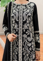 Grace W860-Embroidered 3pc Marina Dress With Embroidered Chiffon Dupatta.