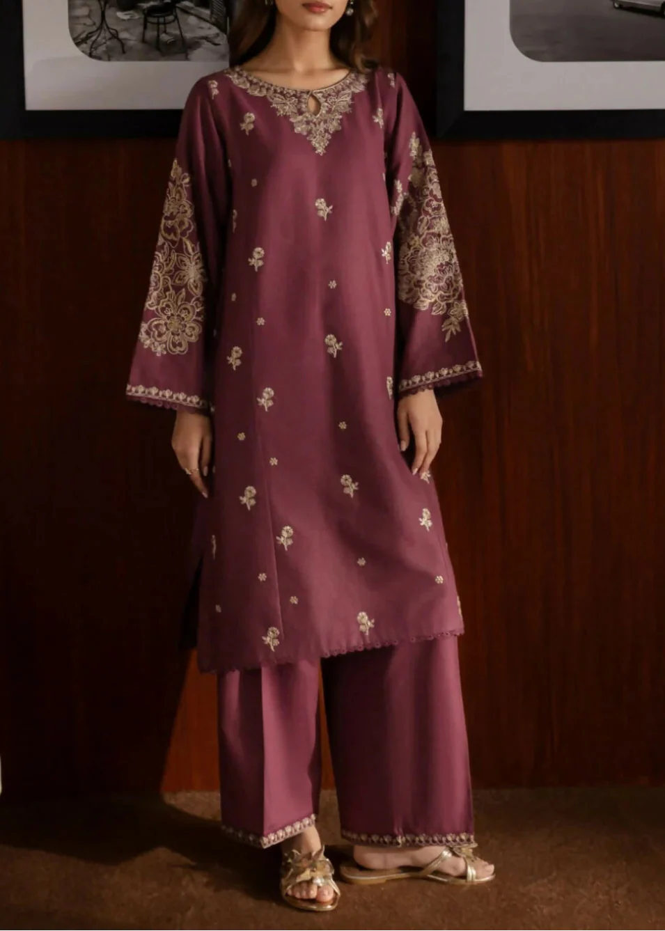 Grace S1279-Embroidered 2pc Lawn Dress