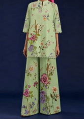 Grace Z-(W1063) - Stitched Digital Printed 2pc Silk Dress.