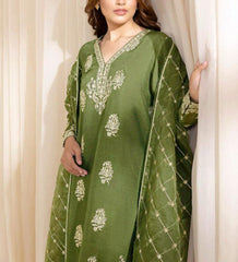 Grace S955-Embroidered Sequence 3PC Lawn Dress With Embroidered Chiffon Dupatta.