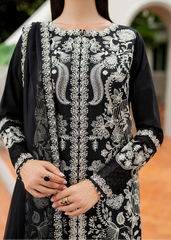 Grace W860-Embroidered 3pc Marina Dress With Embroidered Chiffon Dupatta.