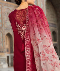 Grace S644-Embroidered 3pc chickan lawn dress with Embroidered Chiffon dupatta.