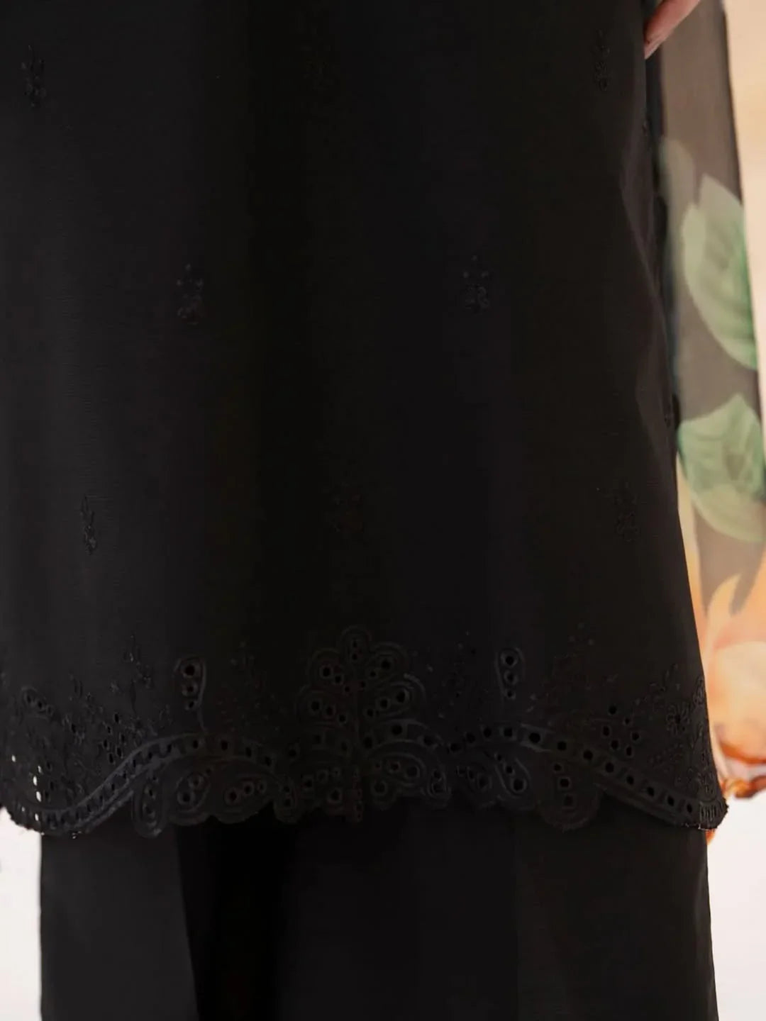 Grace Z-(S1489) - Stitched Embroidered 3pc CHIKANKARI Lawn Dress With Printed Lawn Dupatta.
