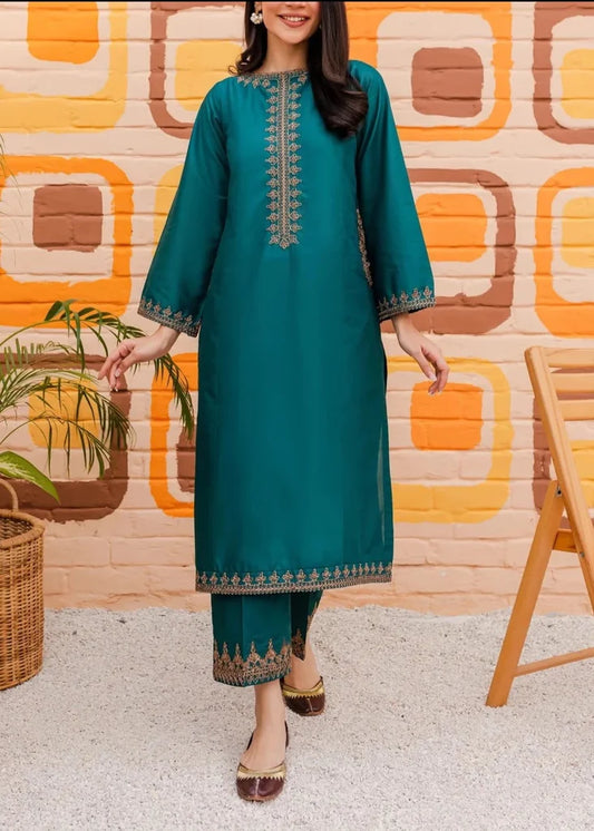 Grace S474-Embroidered 2pc lawn dress