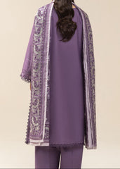 Grace S1402 - Embroidered 3pc Lawn Dress With Printed Voile Dupatta.
