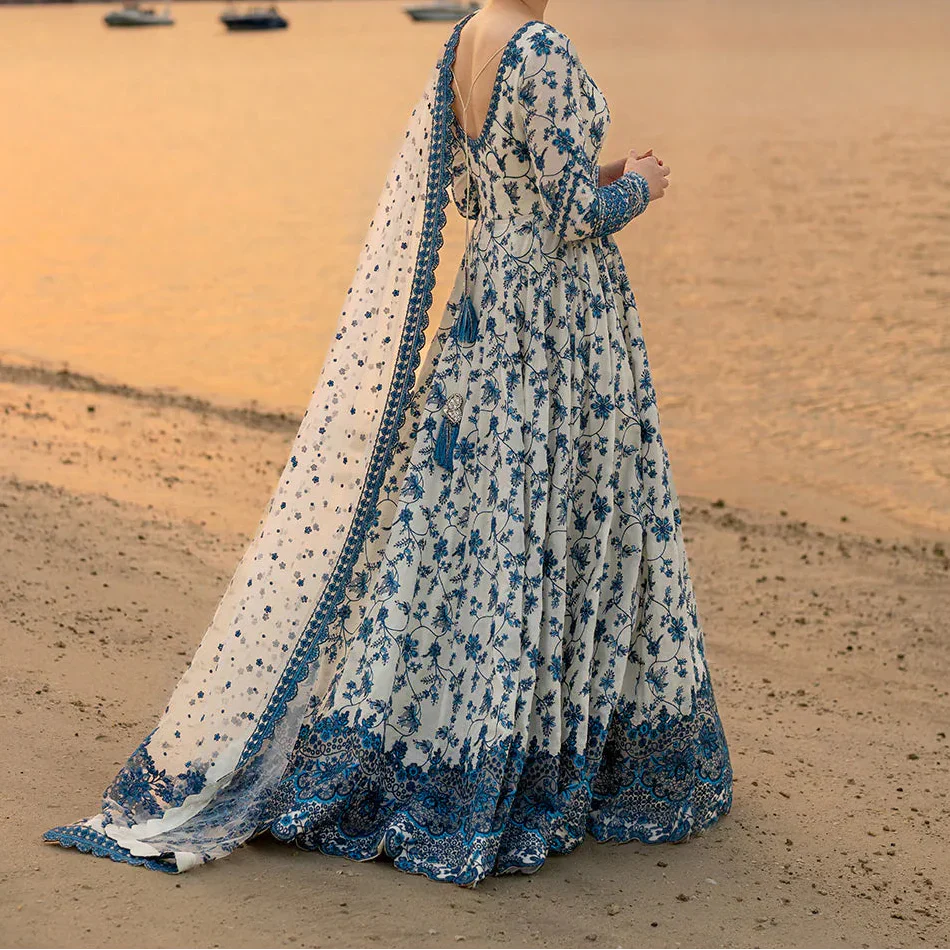 Grace Z-(S1493) - Stitched Embroidered 3pc Lawn Dress With Printed Lawn Dupatta.