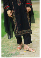 Grace S1228-Embroidered 3pc Lawn Dress With Embroidered Chiffon Dupatta.