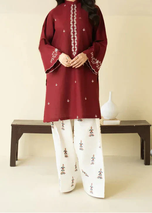 Grace Z-(W851) - Stitched Embroidered 2pc Marina Dress