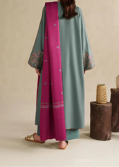 Grace Z-(S1325)- Stitched Embroidered 3pc Lawn Dress With Printed Lawn Dupatta.