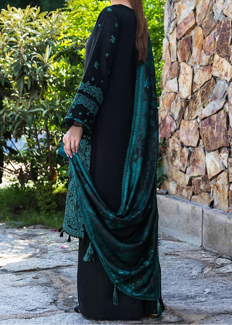 Grace W994-Embroidered 3pc Marina Dress With Printed Shawl.