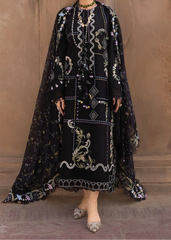 Grace S1458 - Embroidered 3pc CHIKANKARI Lawn Dress With Printed Lawn Dupatta.