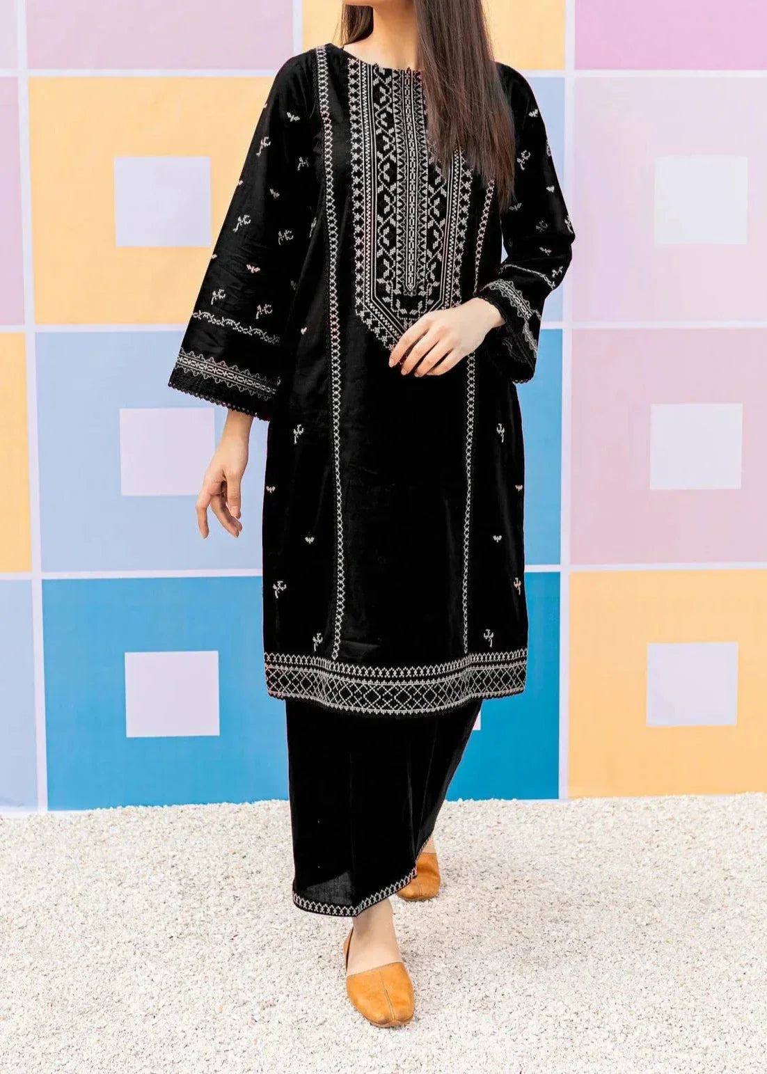 Grace W754 - Embroidered 2pc marina dress