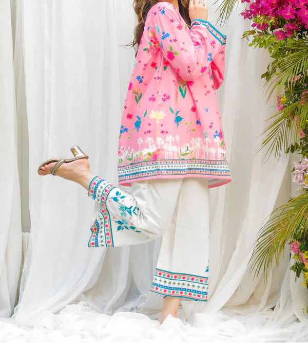 CS-117  REEMA - STITCHED 2PC PRINTED CO-ORD SET.