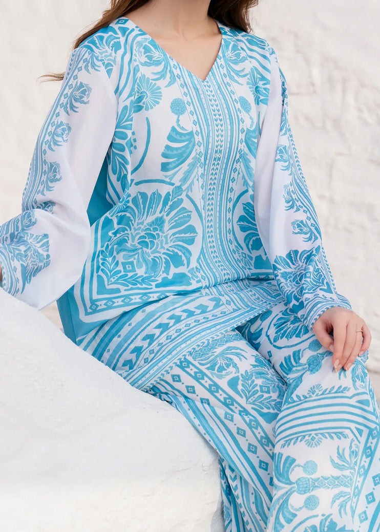 Grace W957- Digital Printed 2pc Karandi Dress.