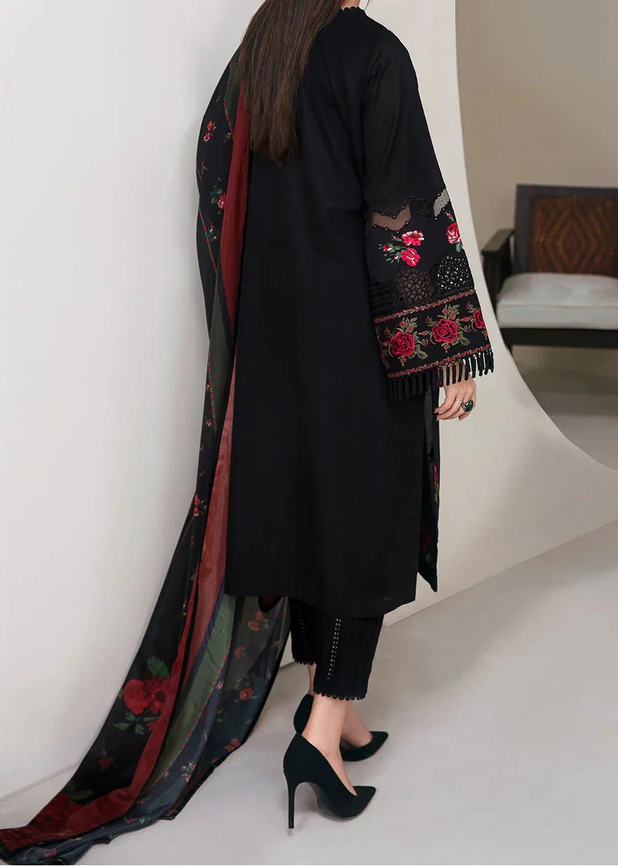 Grace S1389 - Embroidered 3pc Lawn Dress With Printed Lawn Dupatta.