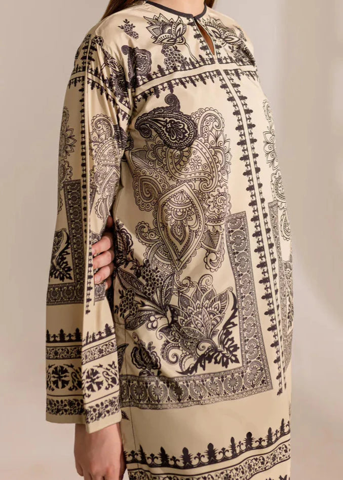 Grace W725 - Digital Printed 3pc Silk dress With Digital Printed Silk dupatta.