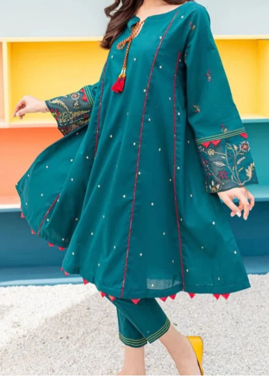 Grace W683- Embroidered 2pc Khaddar dress