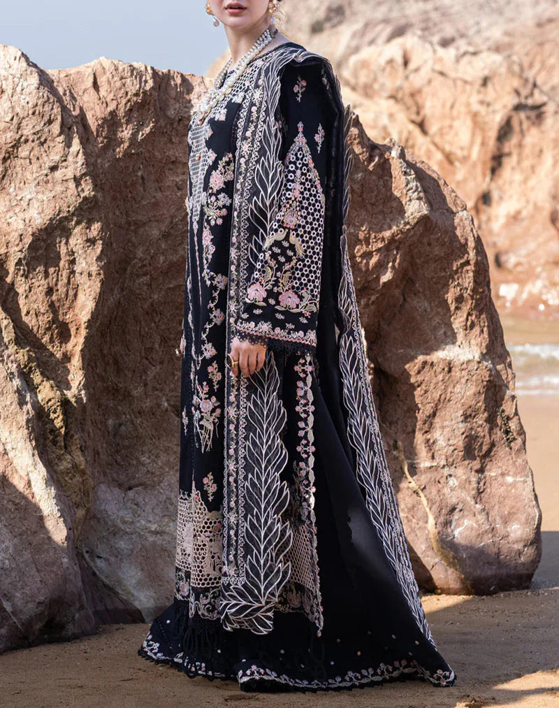 Grace S1233-Embroidered 3pc Lawn Dress With Embroidered  Munar Dupatta.