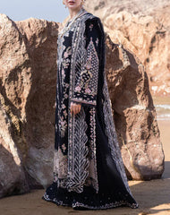 Grace S1233-Embroidered 3pc Lawn Dress With Embroidered  Munar Dupatta.