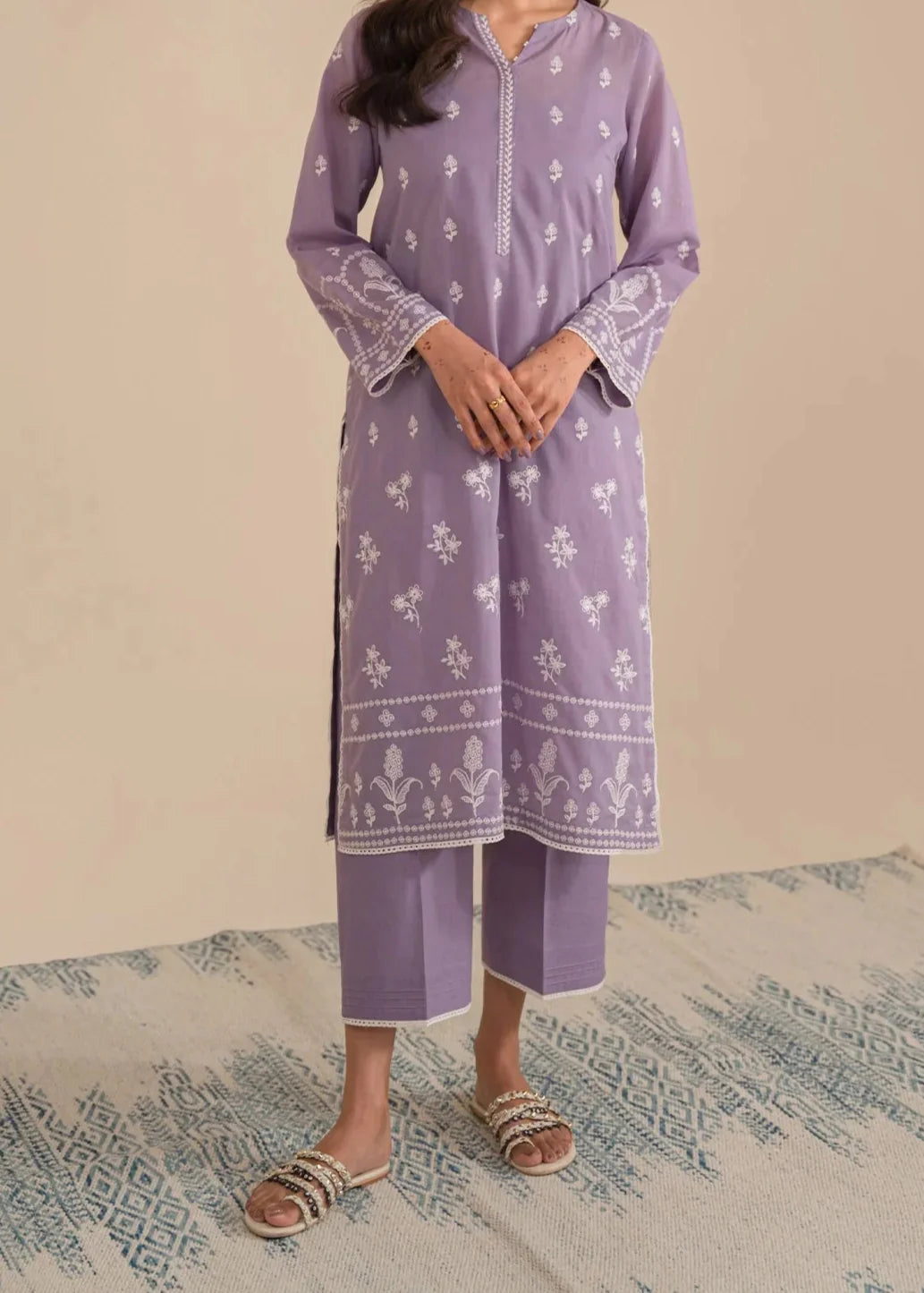 Grace W707-Embroidered 2pc Marina Dress