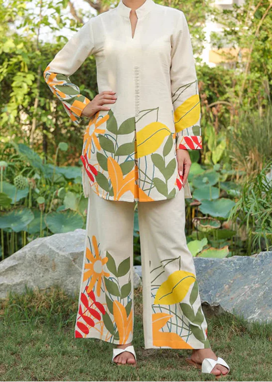 Grace W965- Digital Printed 2pc Karandi Dress.