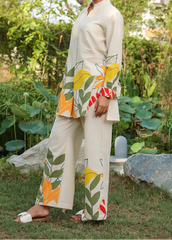 Grace W965- Digital Printed 2pc Karandi Dress.