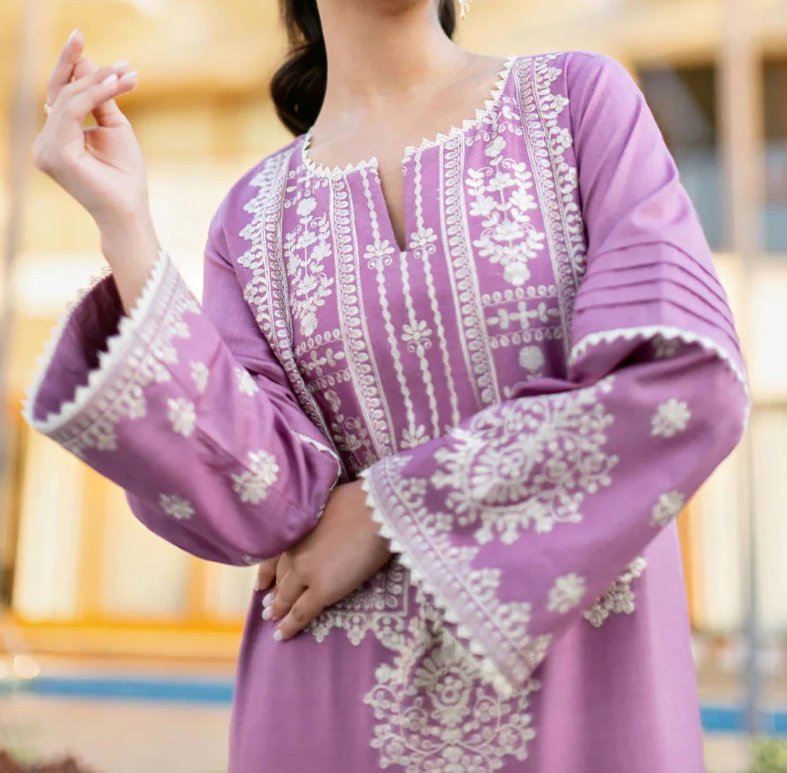 Grace S533-Embroidered 2pc lawn dress
