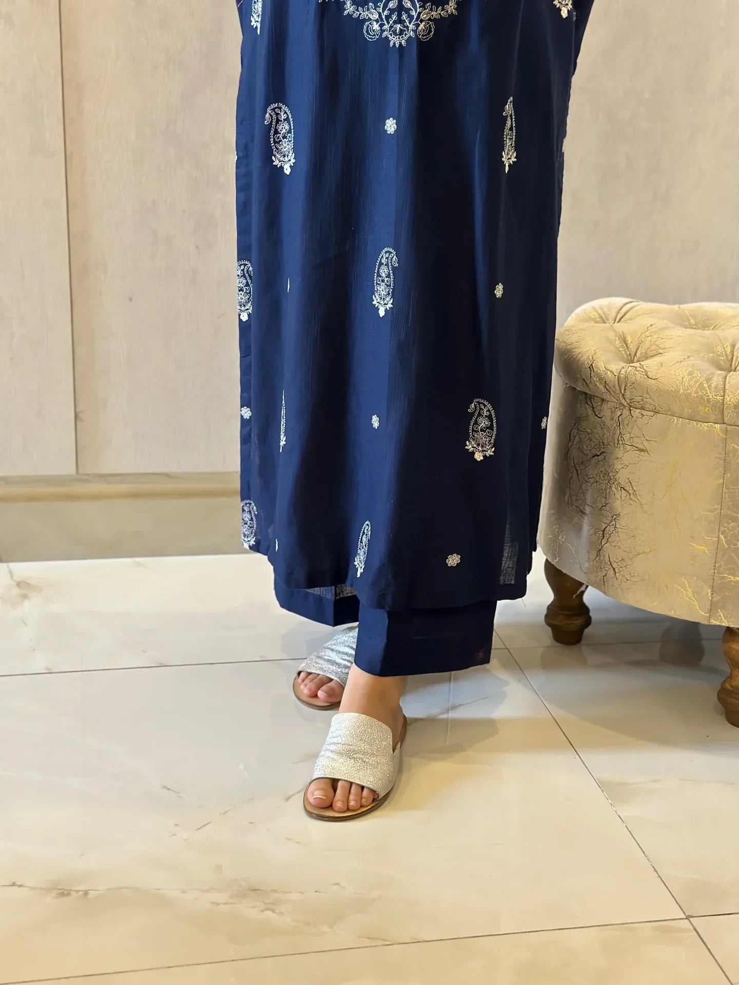 Grace Z - (S992)- Stitched Embroidered 2pc lawn dress.