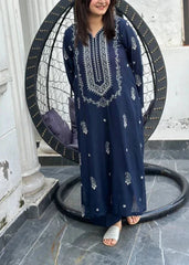 Grace Z-(W473) - Stitched Embroidered 2Pc marina Dress.