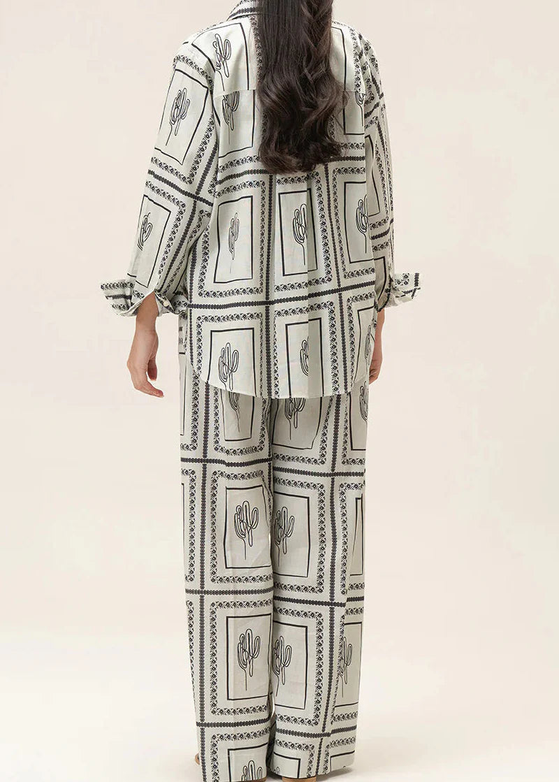 Grace W952- Digital Printed 2pc Karandi Dress.