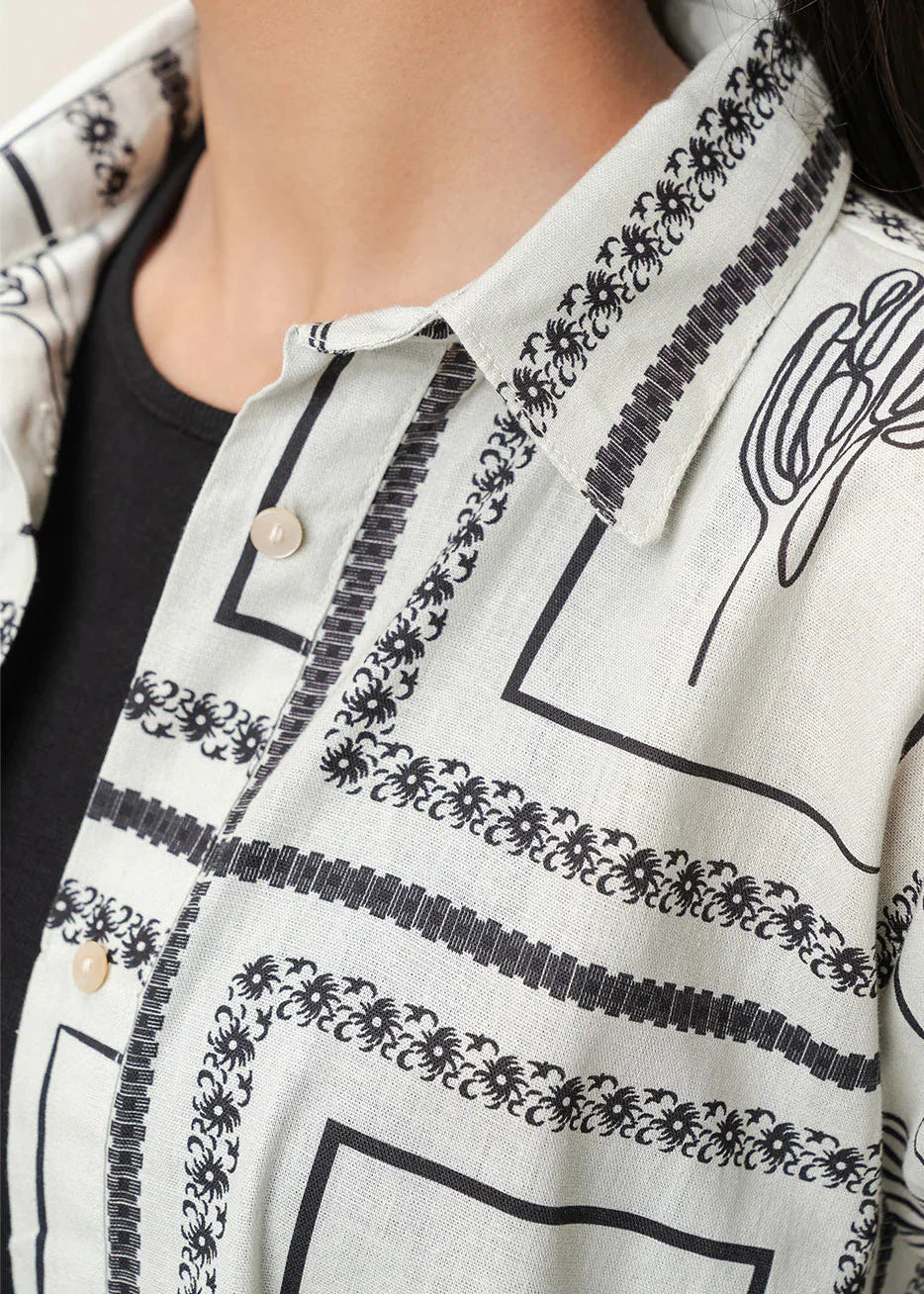 Grace W952- Digital Printed 2pc Karandi Dress.